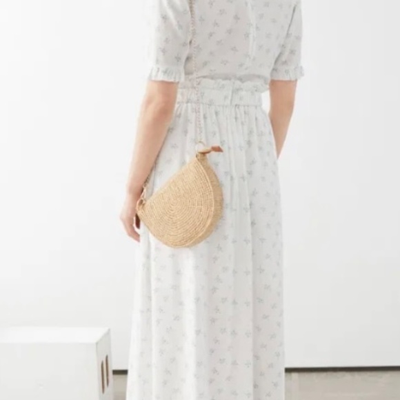 Like New, & Other Stories Lyocell Blend Ruffle Maxi Floral Dress - Picture 3 of 8